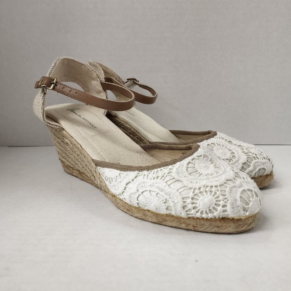 Lane Bryant Lace Wedge Espadrilles - Size 11W